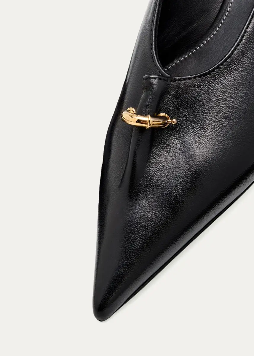 TOTEME Pierced Nappa Leather Pumps | Thumbnail 5 TOTEME Pierced Nappa Leather Pumps | Thumbnail 5