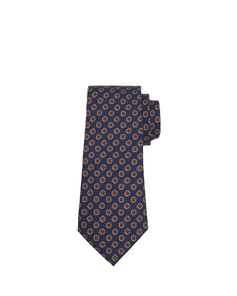 Men's Geometric Jacquard Silk Tie Men's Geometric Jacquard Silk Tie