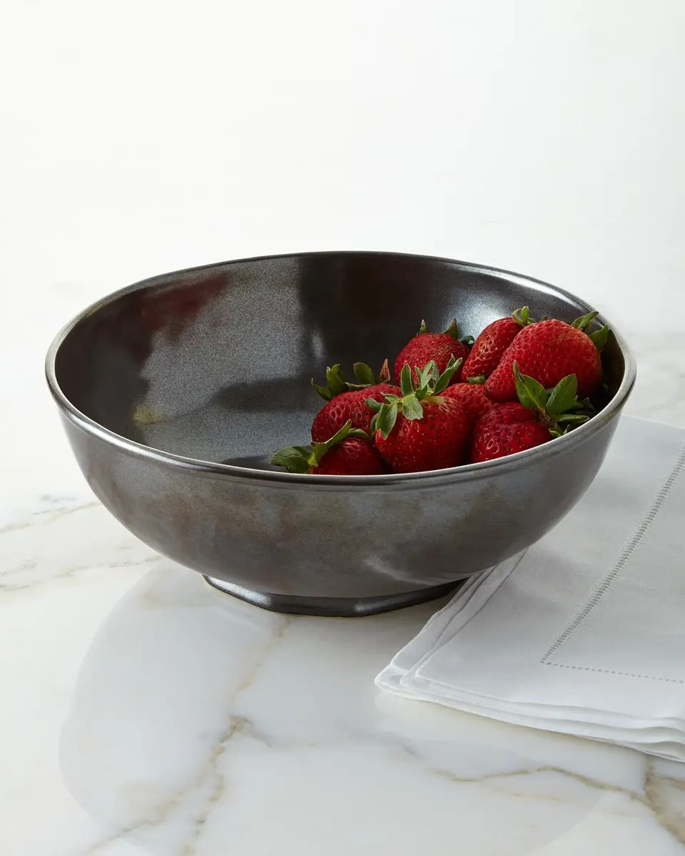 Pewter Stoneware 10" Serving Bowl Pewter Stoneware 10" Serving Bowl
