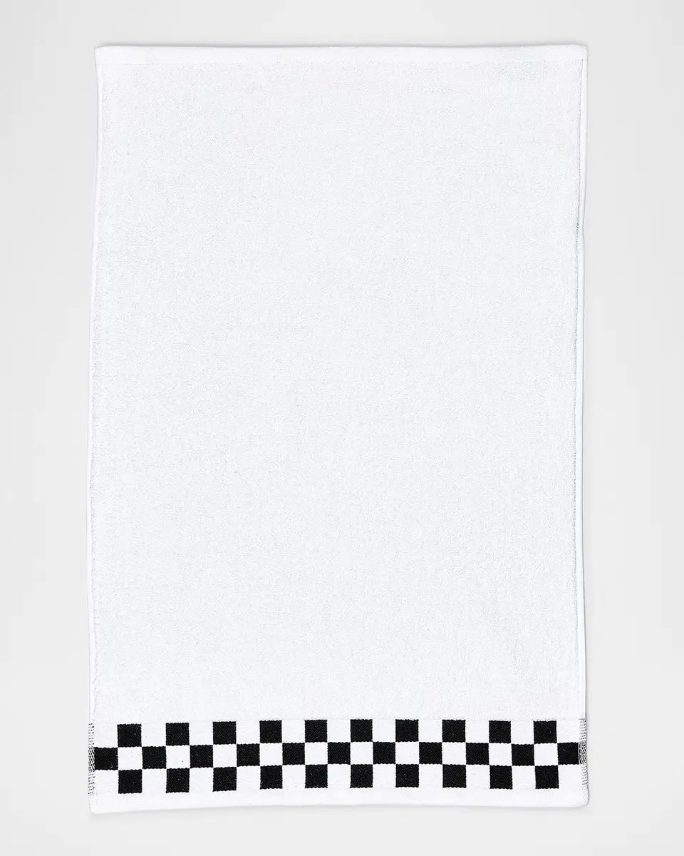 MacKenzie-Childs Hand Towel with Black Check Border | Thumbnail 2