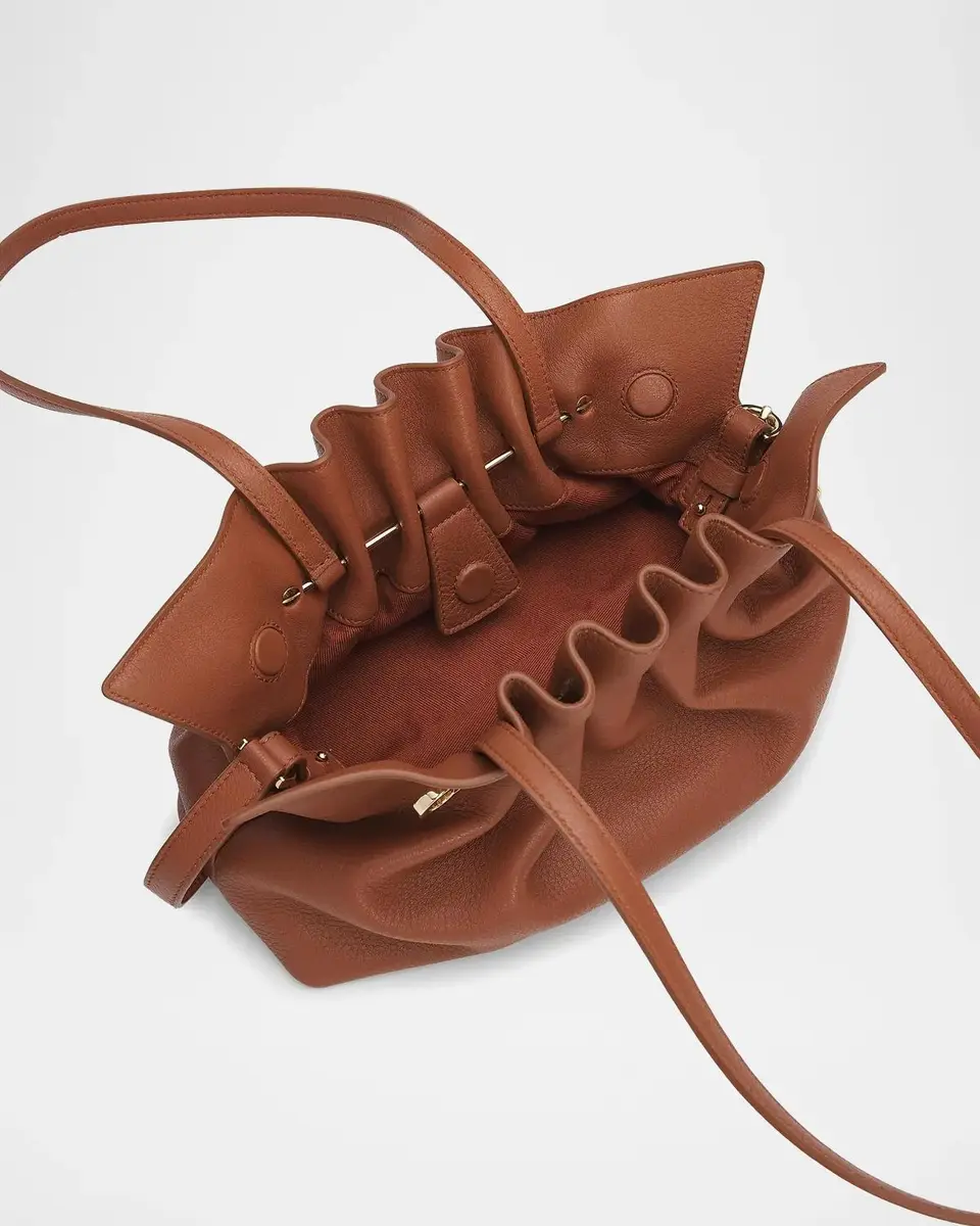 Ferragamo Soft Grain Leather Shoulder Bag | Thumbnail 4