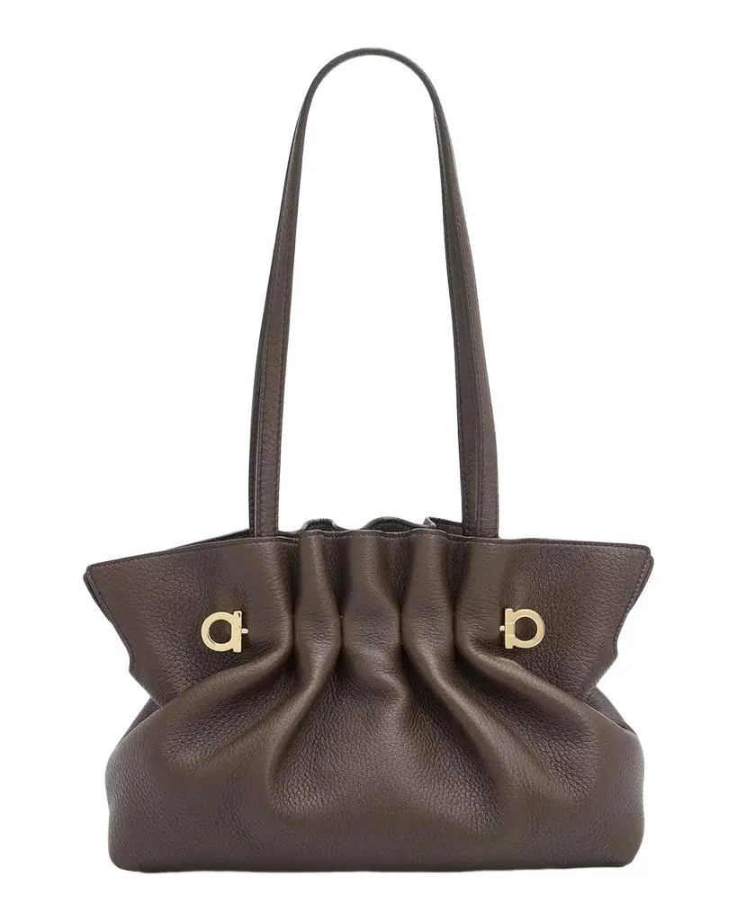 Ferragamo Hug Leather Shoulder Bag