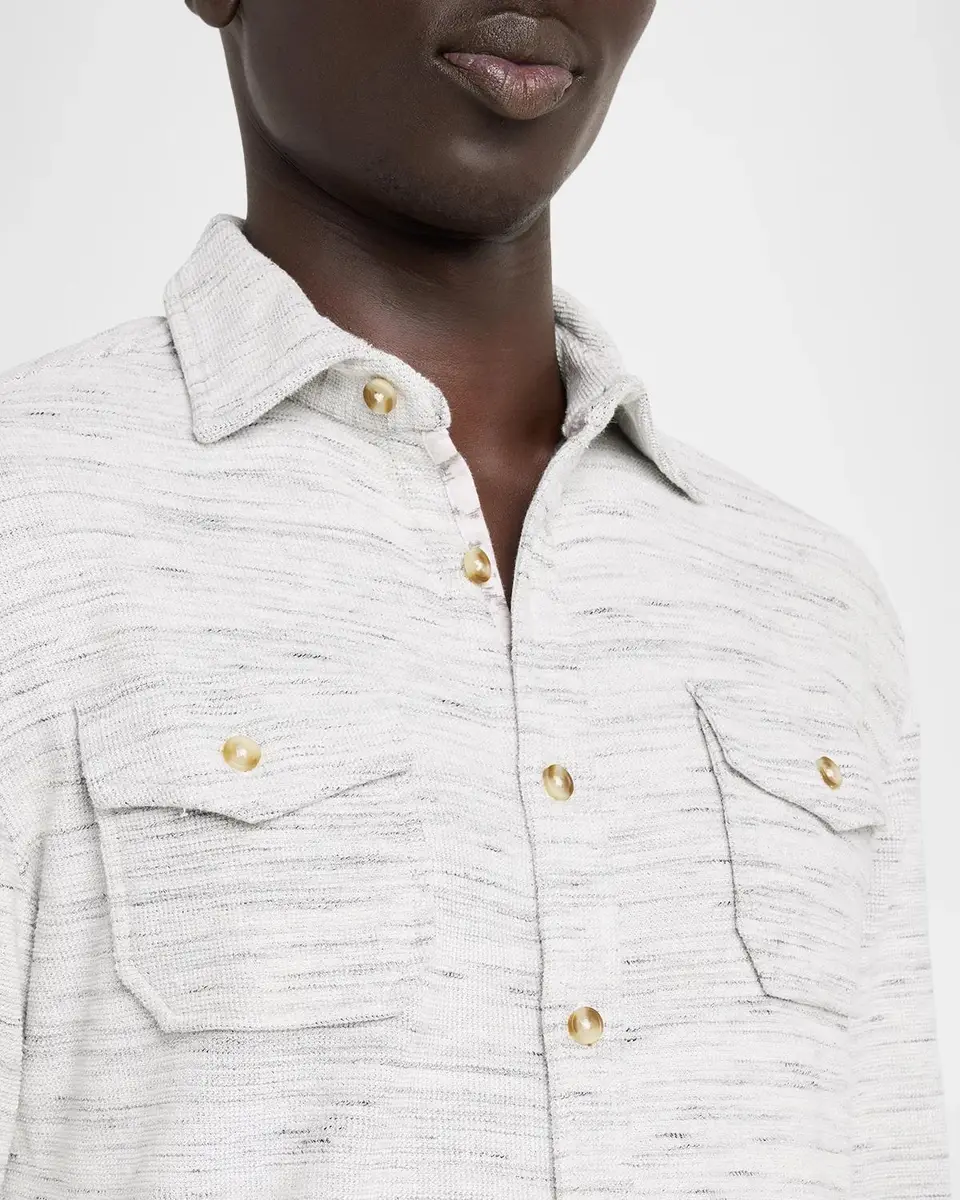 Robert Graham Men's Burstead Heathered Overshirt | Thumbnail 5