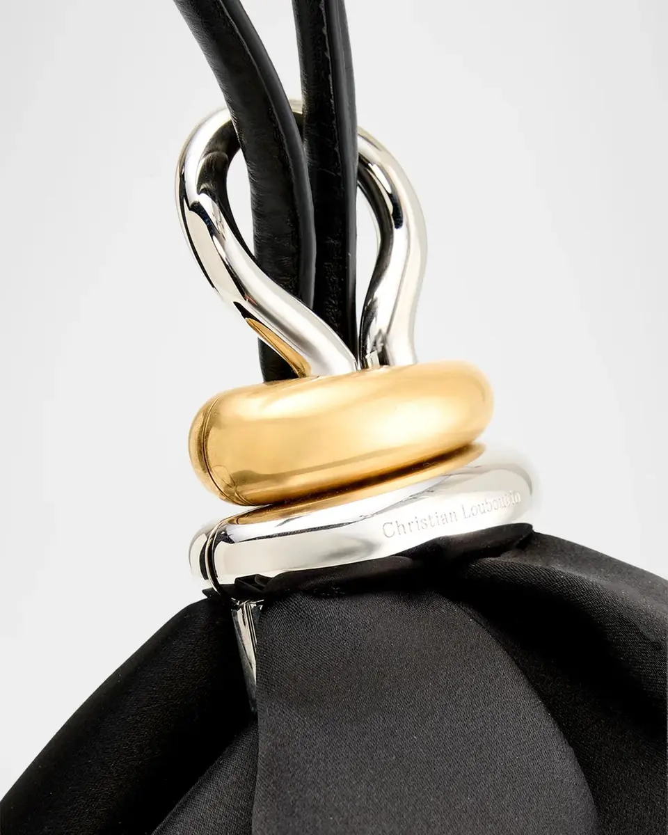 Christian Louboutin Sabrina Small Satin Wristlet Bag | Thumbnail 4 Christian Louboutin Sabrina Small Satin Wristlet Bag | Thumbnail 4