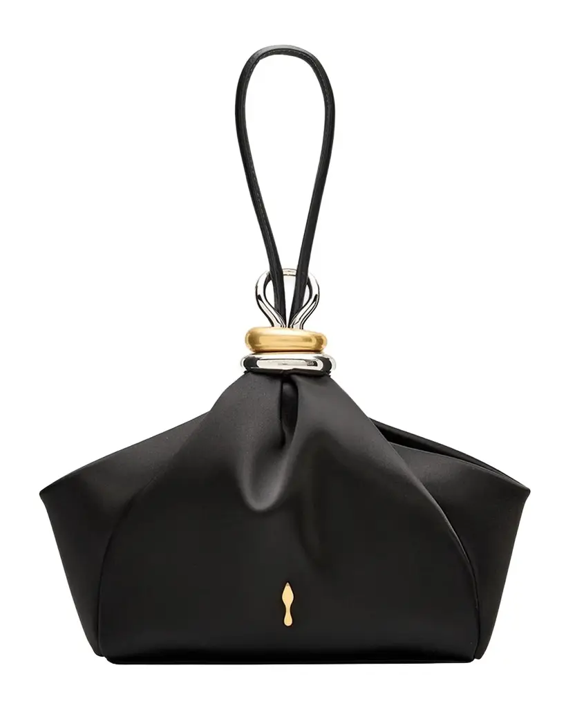 Sabrina Small Satin Wristlet Bag Sabrina Small Satin Wristlet Bag