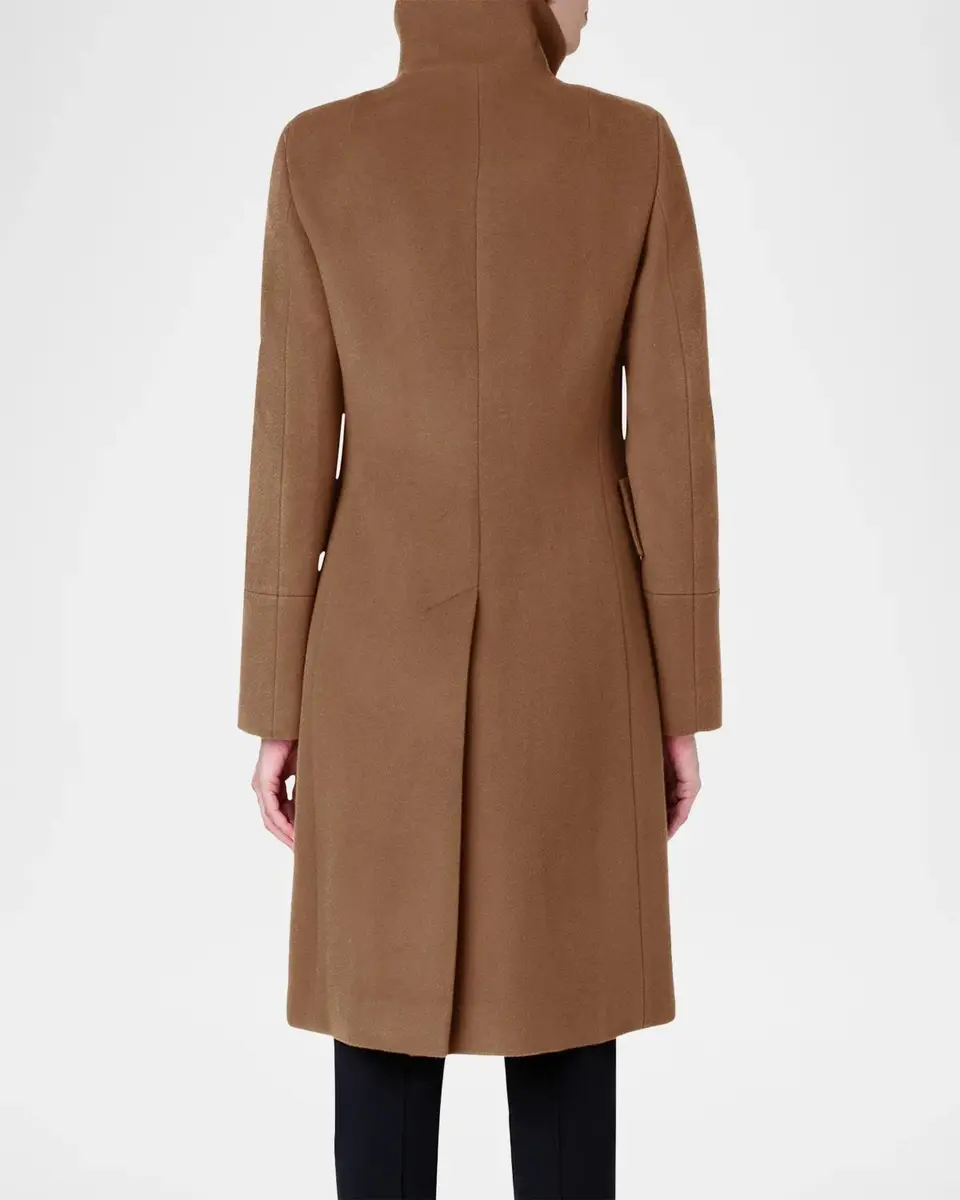 Akris punto Duffle Knee-Length Wool Coat | Thumbnail 3 Akris punto Duffle Knee-Length Wool Coat | Thumbnail 3