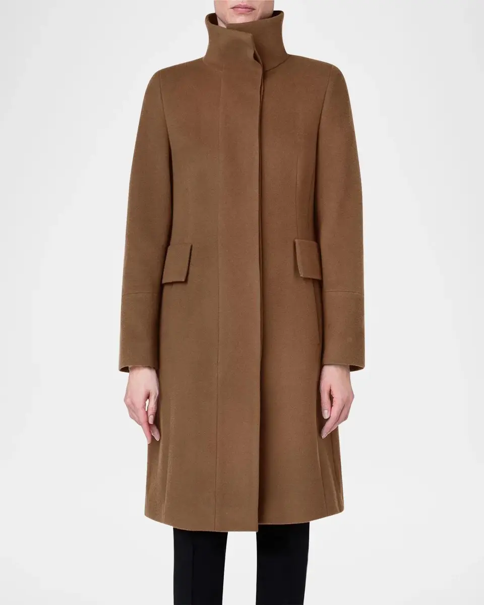 Akris punto Duffle Knee-Length Wool Coat | Thumbnail 4 Akris punto Duffle Knee-Length Wool Coat | Thumbnail 4