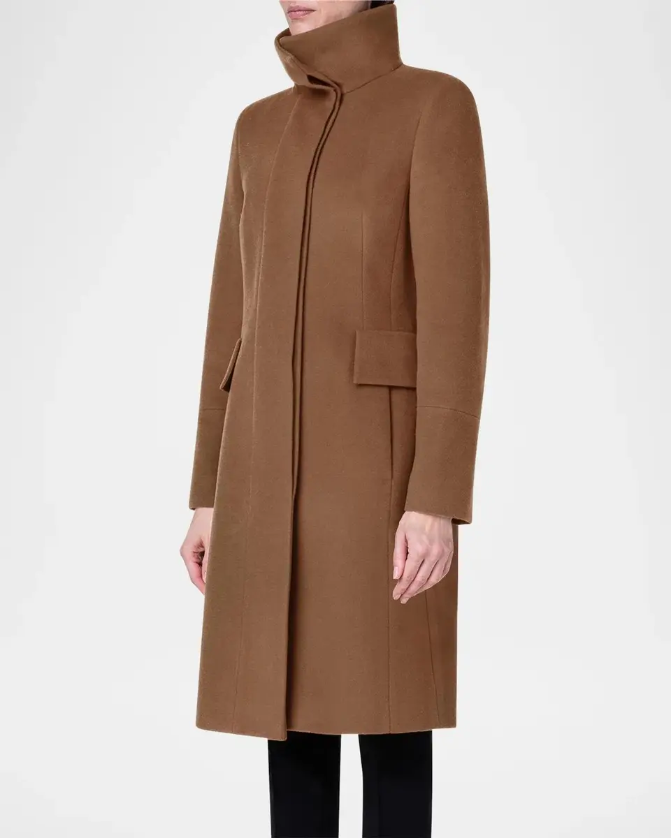 Akris punto Duffle Knee-Length Wool Coat | Thumbnail 6 Akris punto Duffle Knee-Length Wool Coat | Thumbnail 6