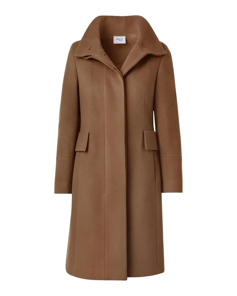 Akris punto Duffle Knee-Length Wool Coat
