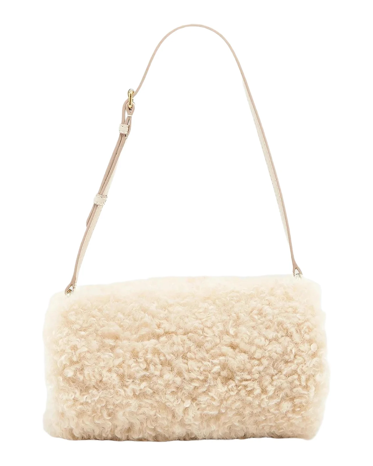 Logo Bracelet Faux-Shearling Pouch Logo Bracelet Faux-Shearling Pouch