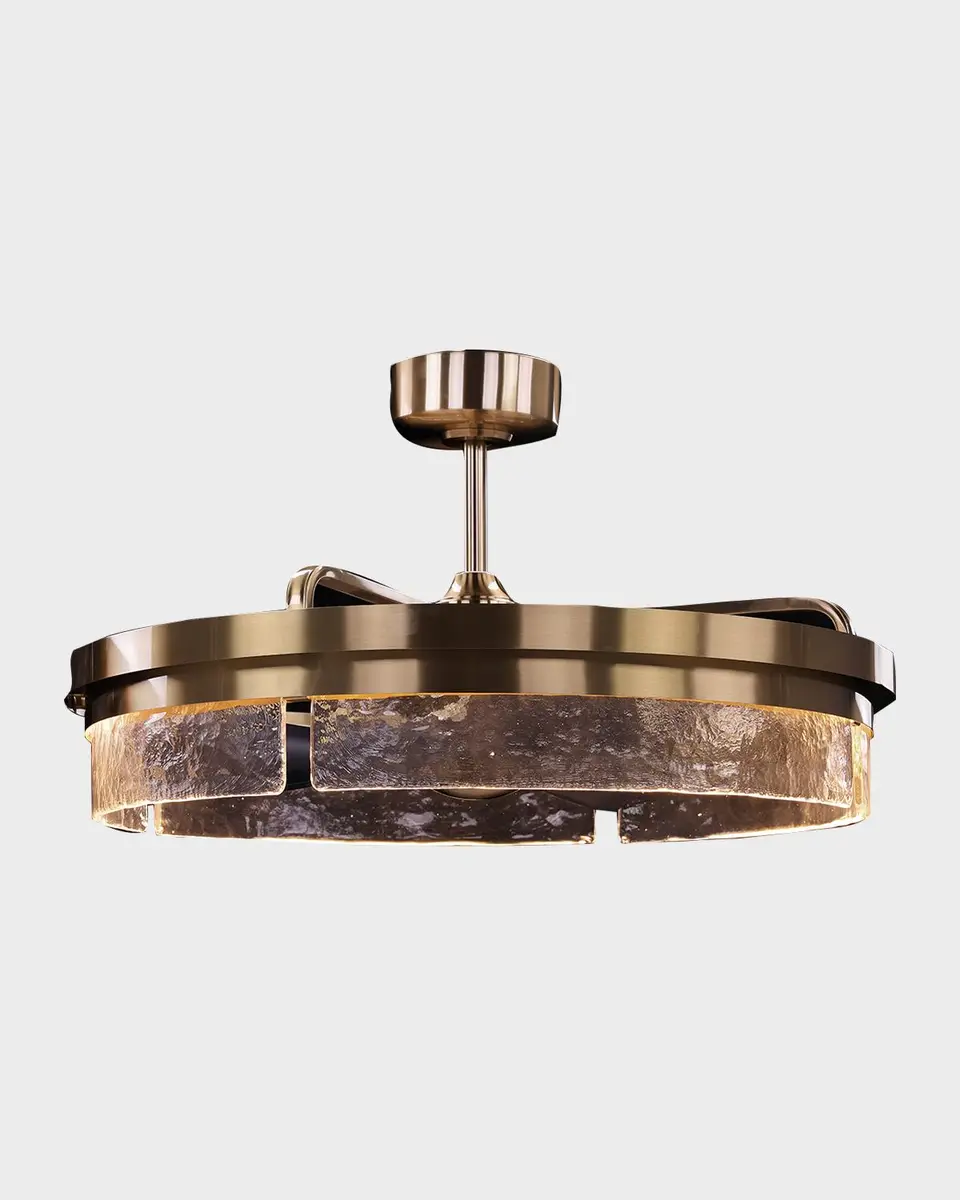 John-Richard Collection Sinclair 34" LED Chandelier with Fan | Thumbnail 2