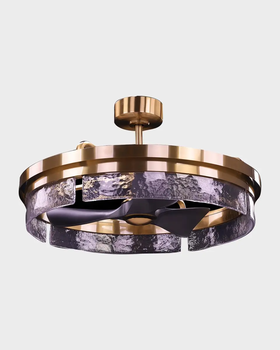 John-Richard Collection Sinclair 34" LED Chandelier with Fan | Thumbnail 4