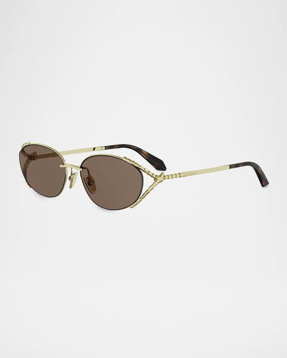 BVLGARI Serpenti 55mm Metal Oval Sunglasses | Thumbnail 2 BVLGARI Serpenti 55mm Metal Oval Sunglasses | Thumbnail 2