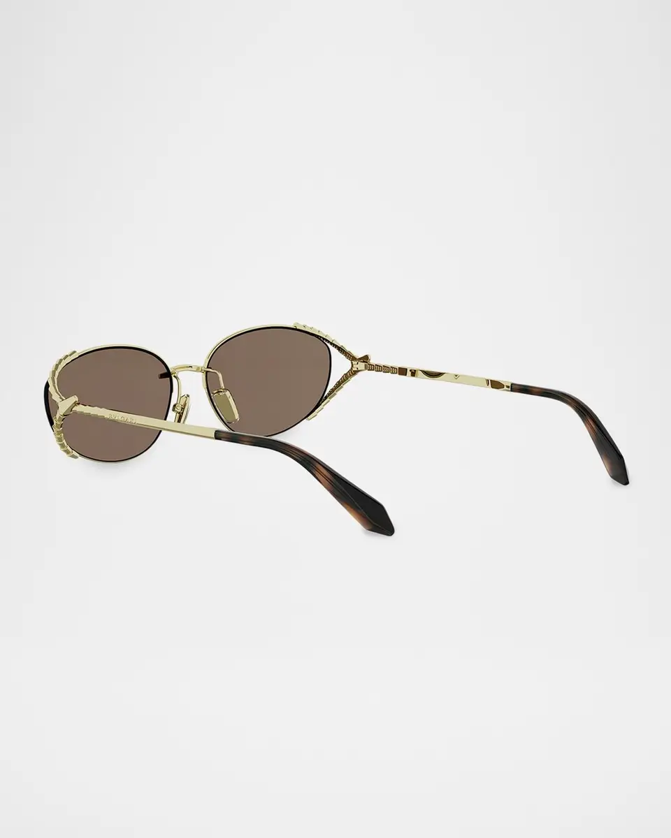 BVLGARI Serpenti 55mm Metal Oval Sunglasses | Thumbnail 4 BVLGARI Serpenti 55mm Metal Oval Sunglasses | Thumbnail 4