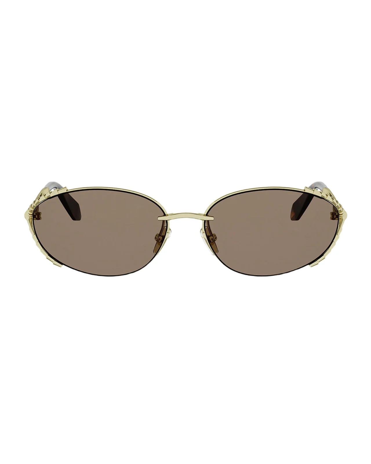 Serpenti 55mm Metal Oval Sunglasses Serpenti 55mm Metal Oval Sunglasses