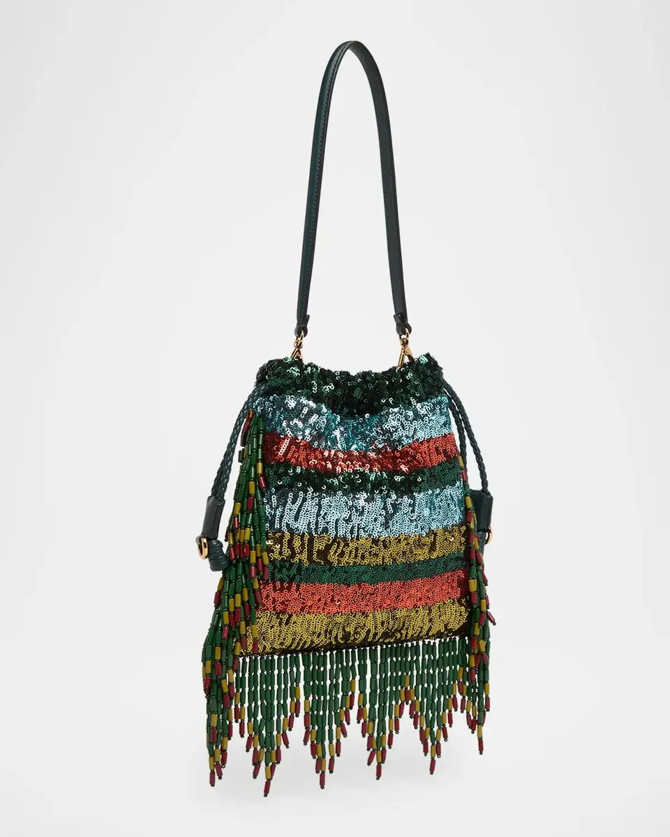 Etro Kalispera Bead & Sequin Sack Shoulder Bag | Thumbnail 3 Etro Kalispera Bead & Sequin Sack Shoulder Bag | Thumbnail 3