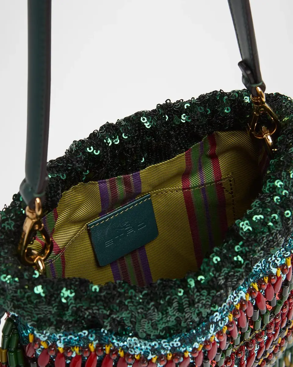 Etro Kalispera Bead & Sequin Sack Shoulder Bag | Thumbnail 4 Etro Kalispera Bead & Sequin Sack Shoulder Bag | Thumbnail 4