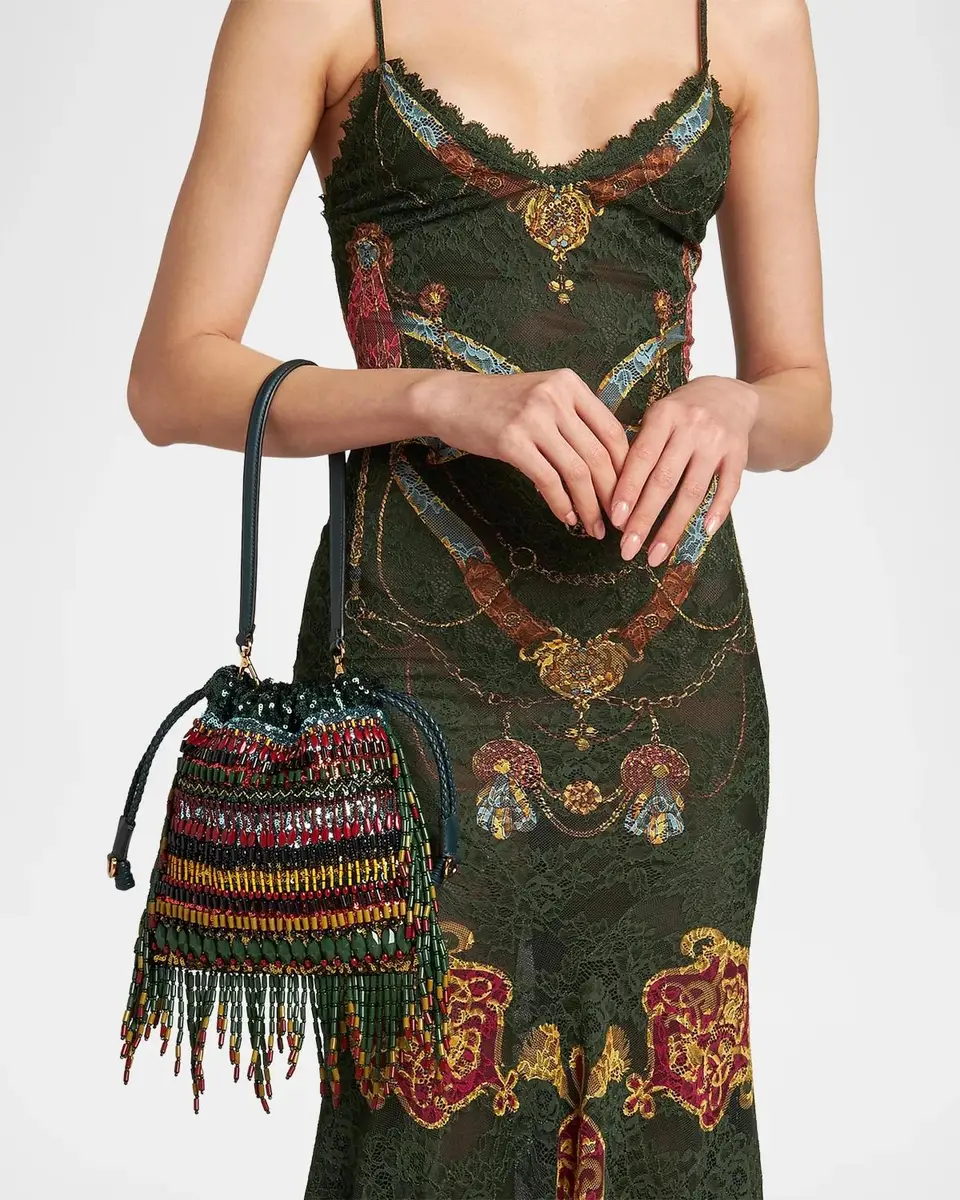 Etro Kalispera Bead & Sequin Sack Shoulder Bag | Thumbnail 5 Etro Kalispera Bead & Sequin Sack Shoulder Bag | Thumbnail 5