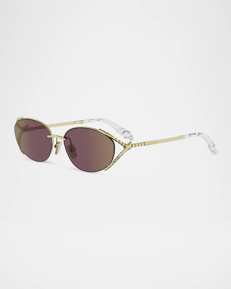 BVLGARI Serpenti 62mm Metal Oval Sunglasses | Thumbnail 2 BVLGARI Serpenti 62mm Metal Oval Sunglasses | Thumbnail 2
