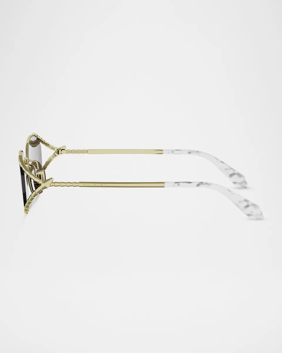 BVLGARI Serpenti 62mm Metal Oval Sunglasses | Thumbnail 3 BVLGARI Serpenti 62mm Metal Oval Sunglasses | Thumbnail 3