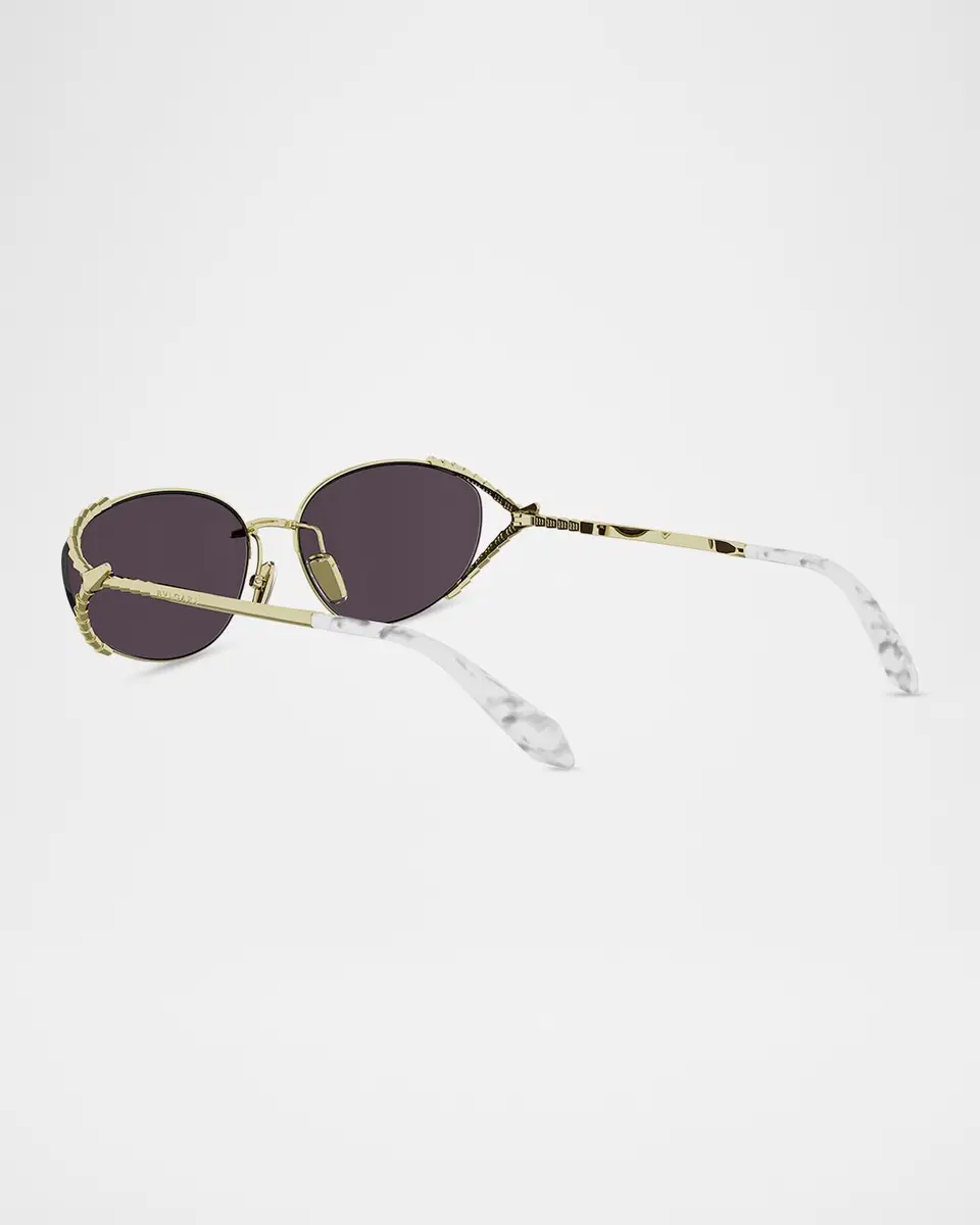 BVLGARI Serpenti 62mm Metal Oval Sunglasses | Thumbnail 4 BVLGARI Serpenti 62mm Metal Oval Sunglasses | Thumbnail 4