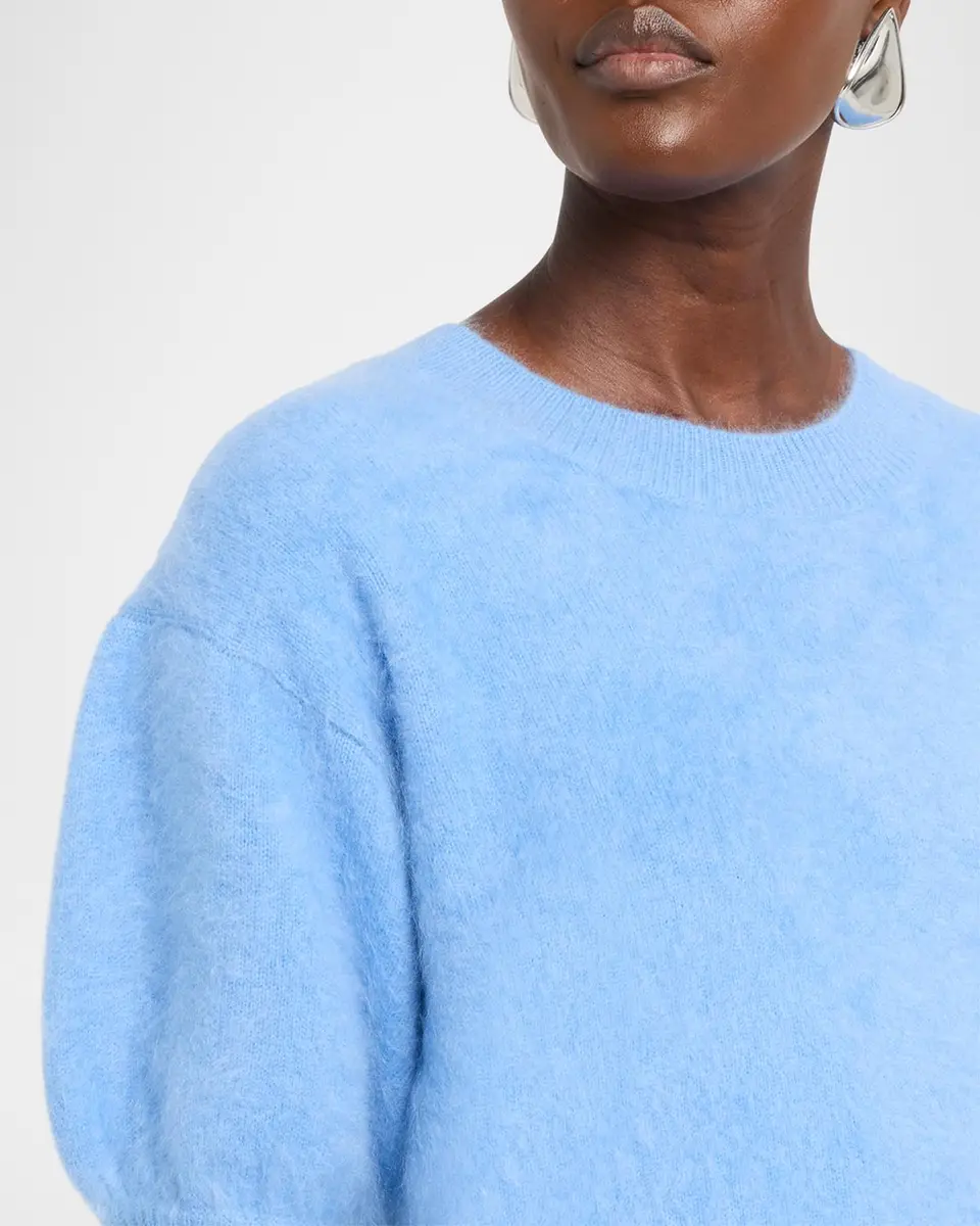 Lisa Yang Juniper Brushed Cashmere Short-Sleeve Sweater | Thumbnail 5 Lisa Yang Juniper Brushed Cashmere Short-Sleeve Sweater | Thumbnail 5