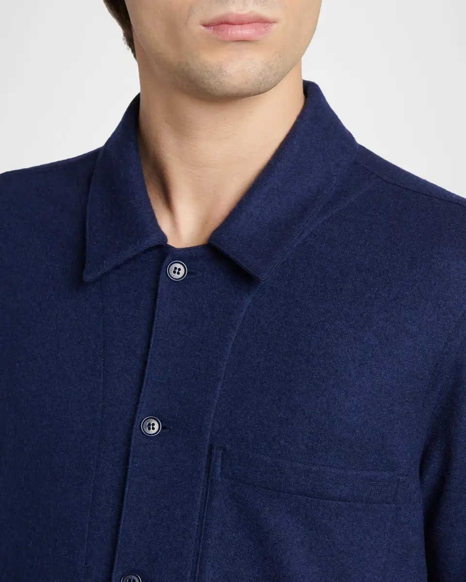TOM FORD Boutique Men's Cashmere Overshirt | Thumbnail 5