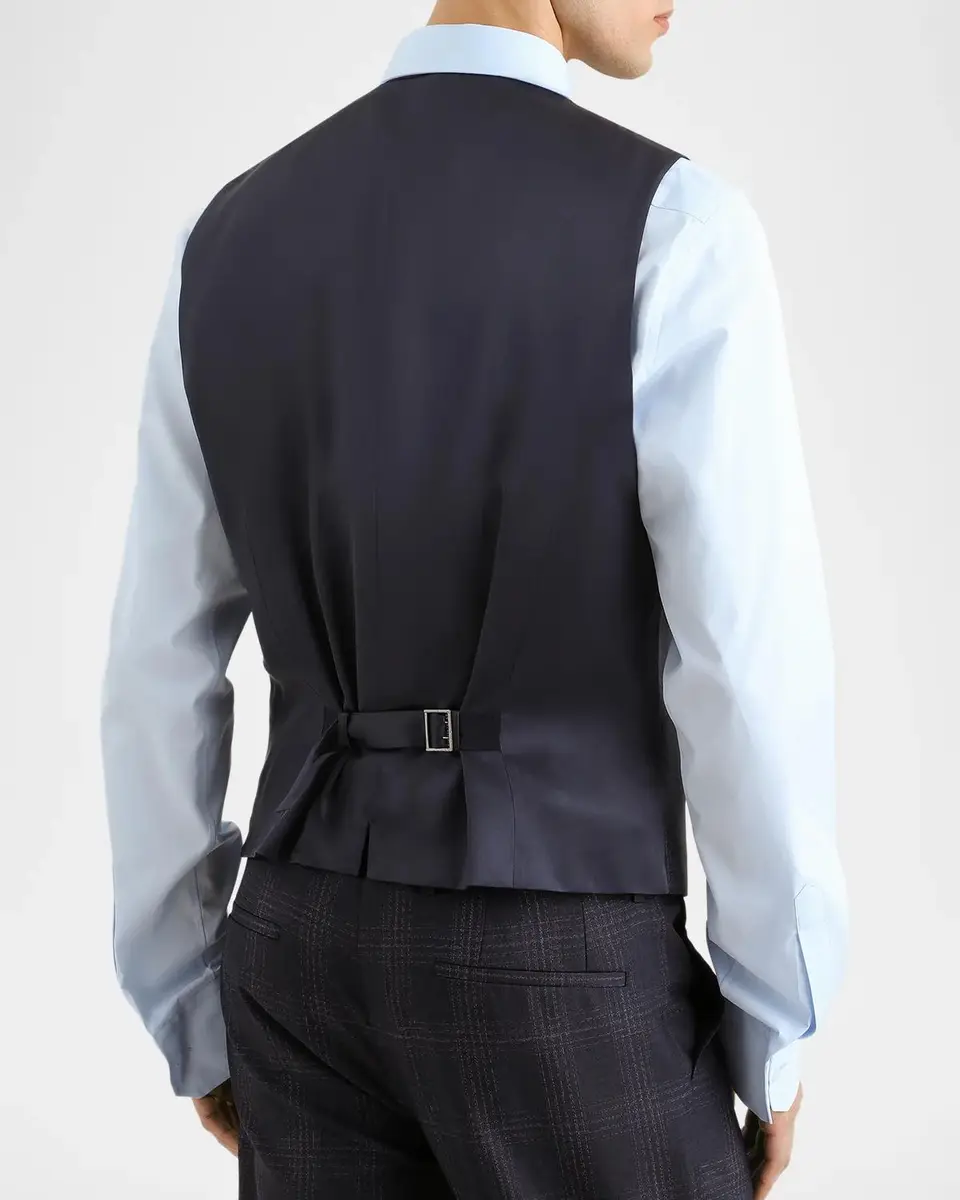 Dolce & Gabbana Men's Single-Breasted Plaid Three-Piece Suit | Thumbnail 9 Dolce & Gabbana Men's Single-Breasted Plaid Three-Piece Suit | Thumbnail 9
