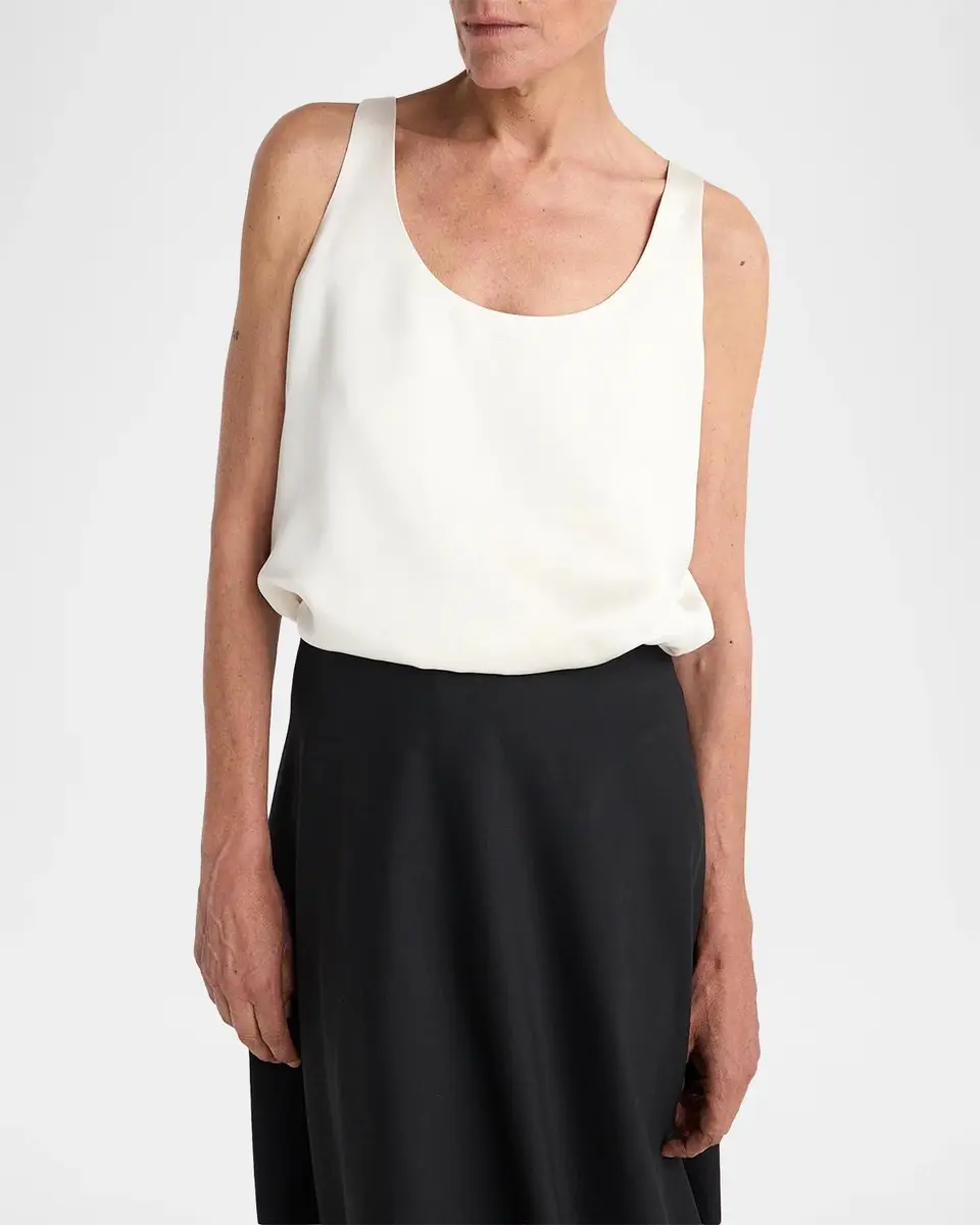 RÓHE Satin Scoopneck Sleeveless Top | Thumbnail 4 RÓHE Satin Scoopneck Sleeveless Top | Thumbnail 4