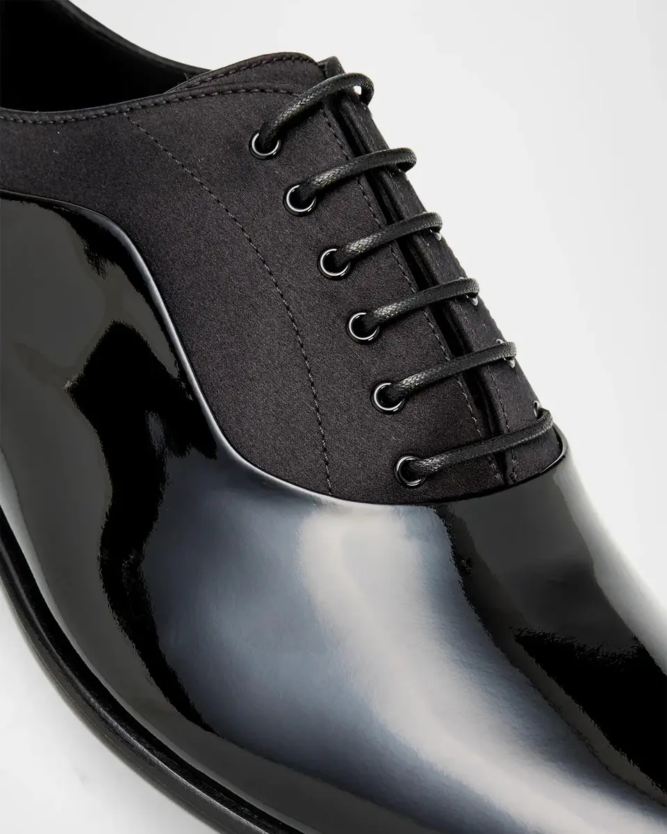 Dolce & Gabbana Men's Patent Leather Oxfords | Thumbnail 3 Dolce & Gabbana Men's Patent Leather Oxfords | Thumbnail 3