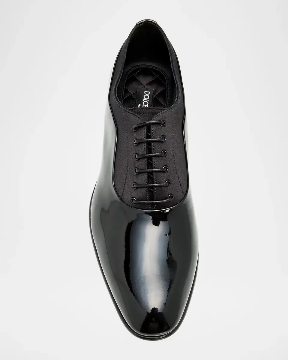Dolce & Gabbana Men's Patent Leather Oxfords | Thumbnail 4 Dolce & Gabbana Men's Patent Leather Oxfords | Thumbnail 4