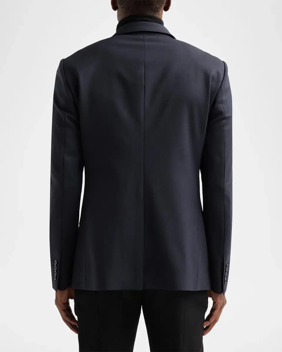 Dolce & Gabbana Men's Stretch-Virgin Wool Double-Breasted Jacket | Thumbnail 3 Dolce & Gabbana Men's Stretch-Virgin Wool Double-Breasted Jacket | Thumbnail 3