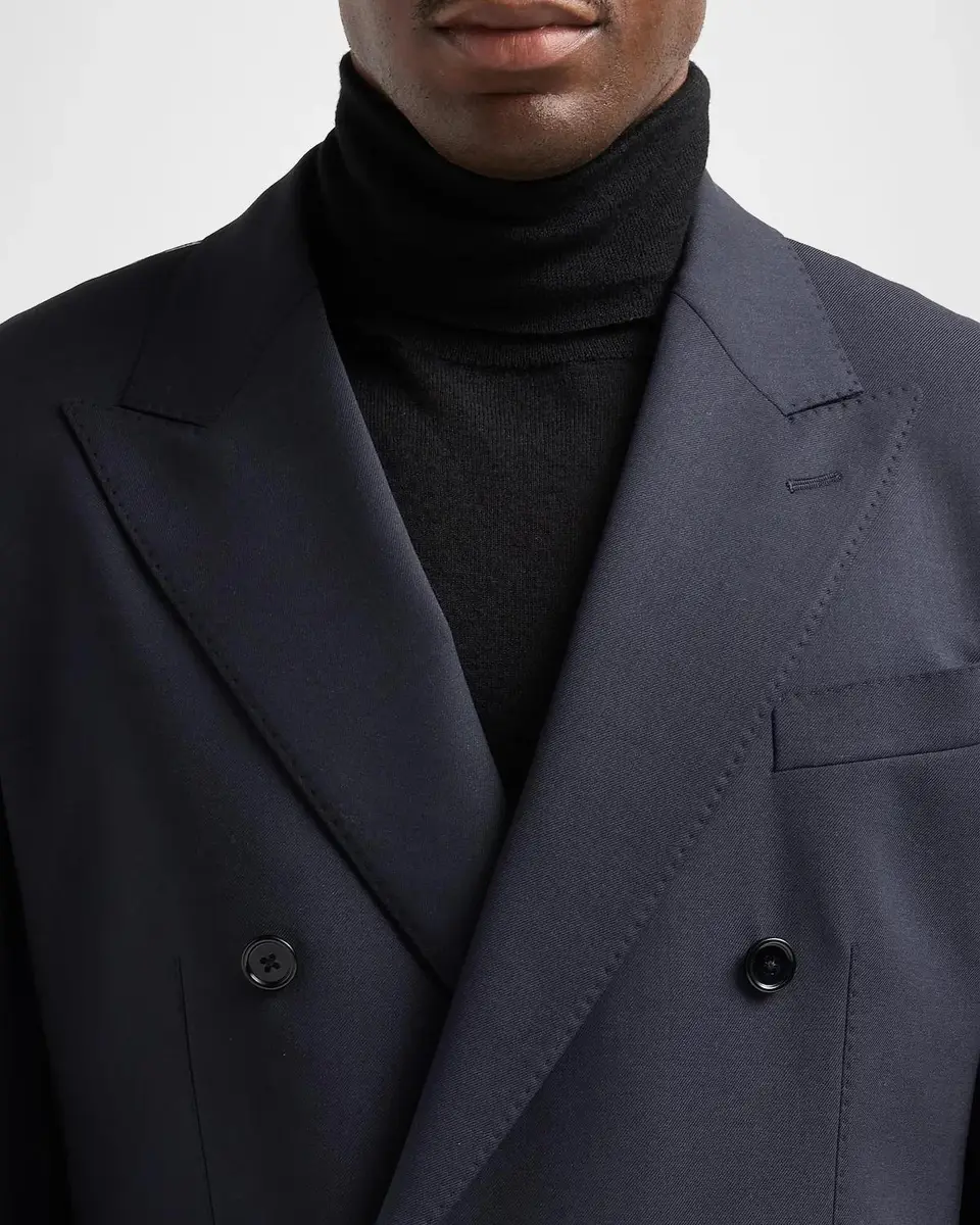 Dolce & Gabbana Men's Stretch-Virgin Wool Double-Breasted Jacket | Thumbnail 8 Dolce & Gabbana Men's Stretch-Virgin Wool Double-Breasted Jacket | Thumbnail 8