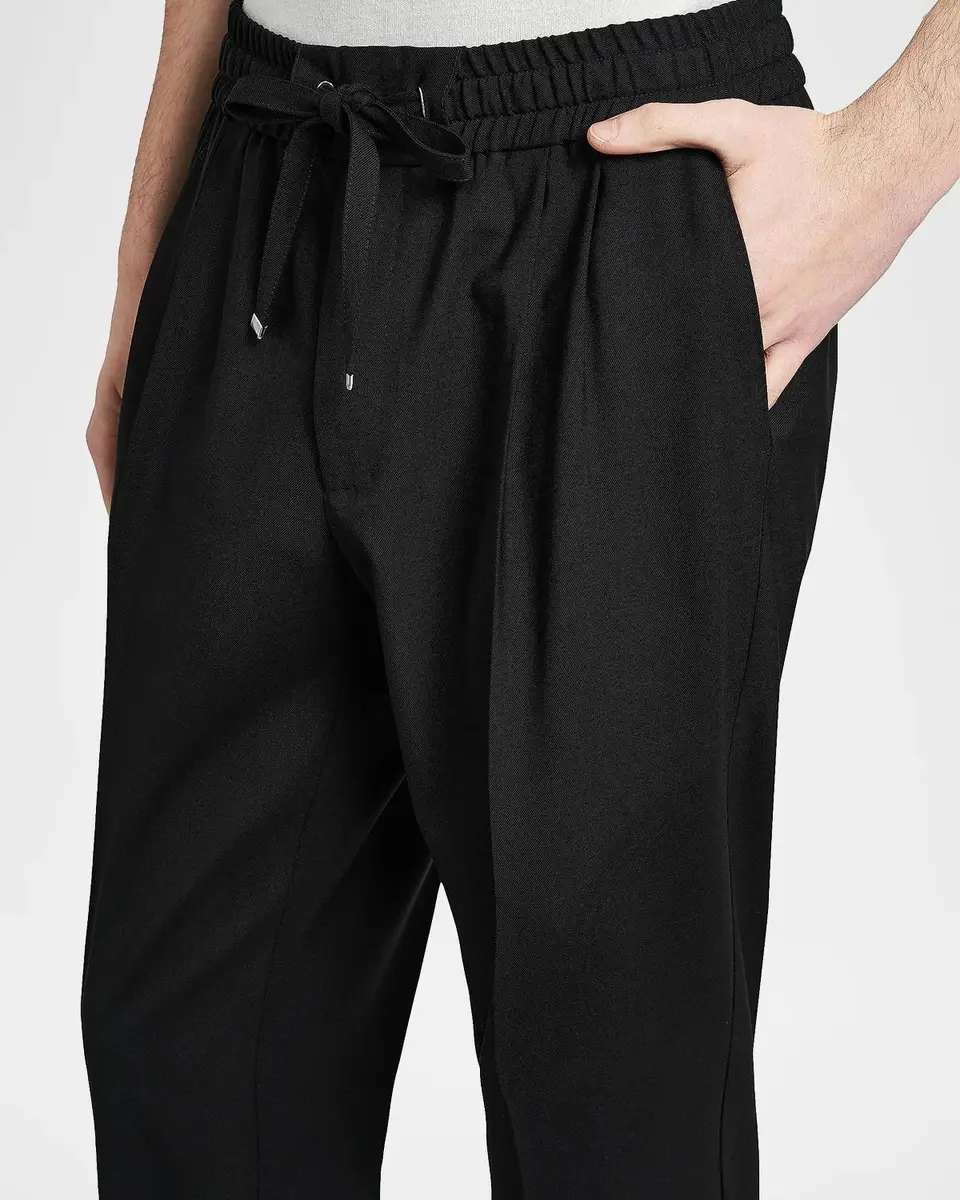 Dolce & Gabbana Men's Elasticized Stretch-Wool Straight-Leg Trousers | Thumbnail 5 Dolce & Gabbana Men's Elasticized Stretch-Wool Straight-Leg Trousers | Thumbnail 5