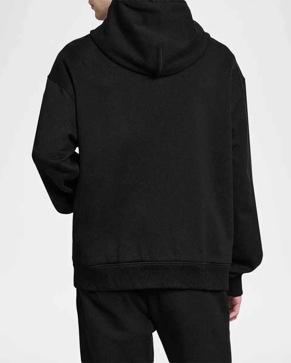 Dolce & Gabbana Men's Logo Cotton Zip-Front Hoodie | Thumbnail 3 Dolce & Gabbana Men's Logo Cotton Zip-Front Hoodie | Thumbnail 3