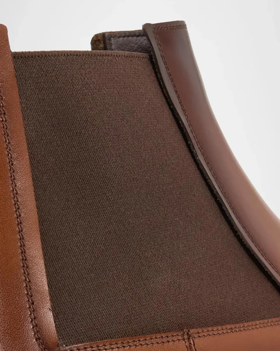 Santoni Men's Easy Nova Leather Chelsea Boots | Thumbnail 3