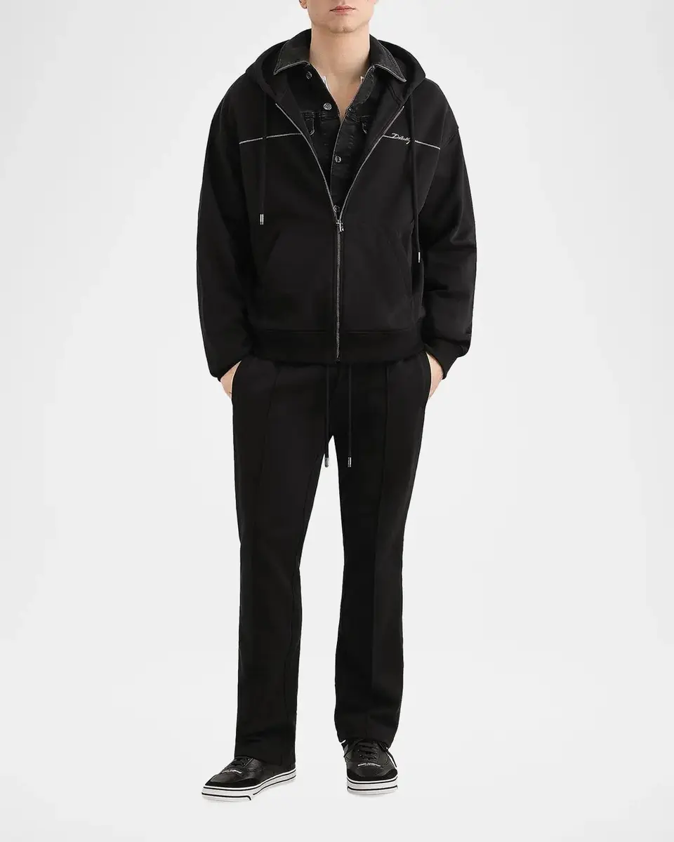 Dolce & Gabbana Men's Logo Cotton Drawstring Pants | Thumbnail 2 Dolce & Gabbana Men's Logo Cotton Drawstring Pants | Thumbnail 2