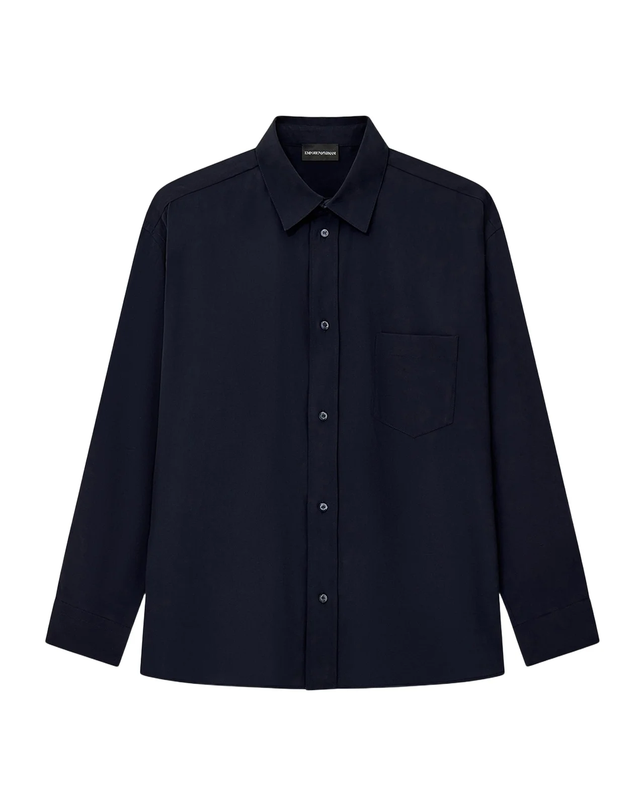 Emporio Armani Men's Solid Pocket Button-Front Shirt
