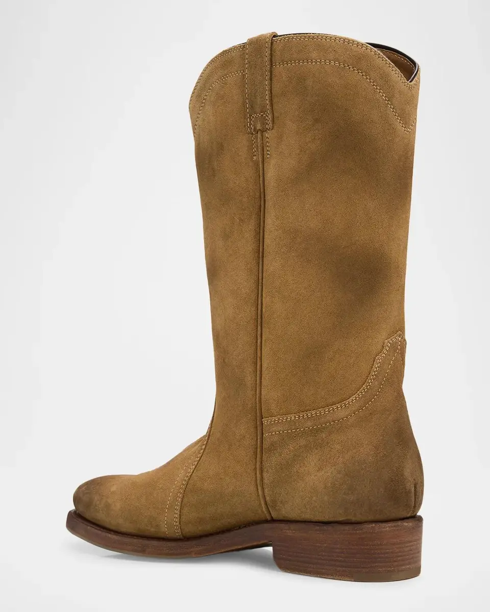 Jil Sander Suede Mid-Calf Western Boots | Thumbnail 2