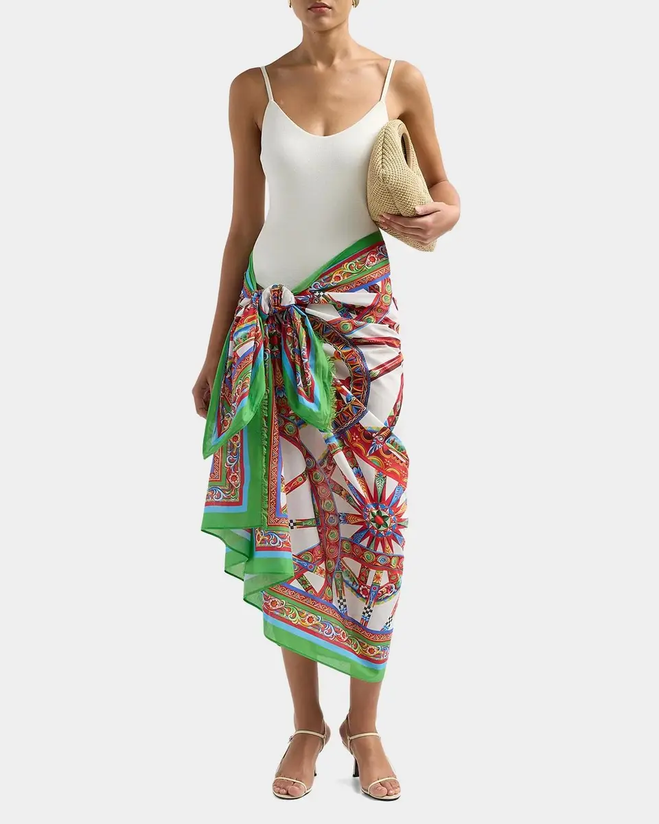 Dolce & Gabbana St. Majolica Cotton Sarong | Thumbnail 2 Dolce & Gabbana St. Majolica Cotton Sarong | Thumbnail 2