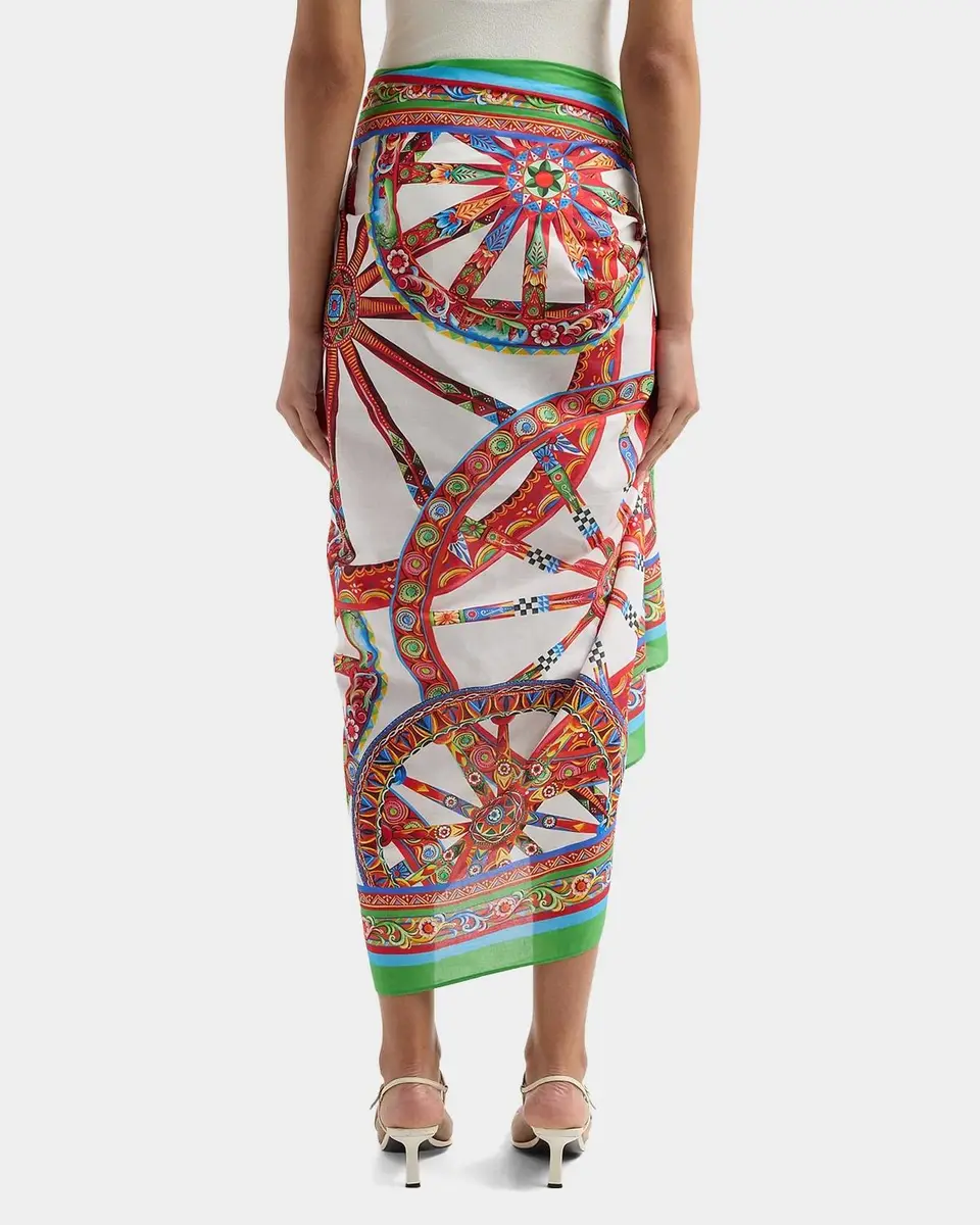 Dolce & Gabbana St. Majolica Cotton Sarong | Thumbnail 3 Dolce & Gabbana St. Majolica Cotton Sarong | Thumbnail 3