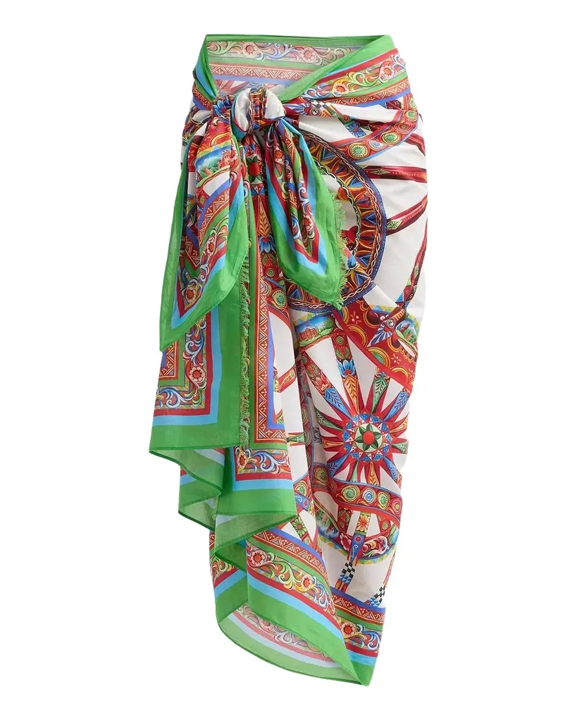 Dolce & Gabbana St. Majolica Cotton Sarong