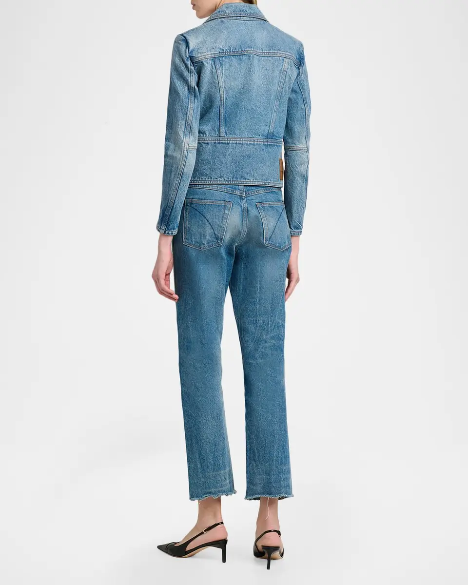 Tom Ford Stonewashed Denim Moto Jacket | Thumbnail 3 Tom Ford Stonewashed Denim Moto Jacket | Thumbnail 3