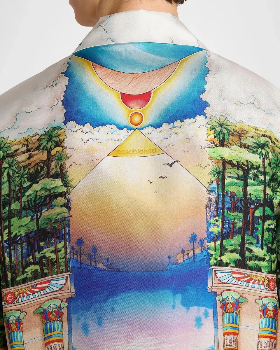Casablanca Men's Trompe L 'Oeil Camp Shirt | Thumbnail 5