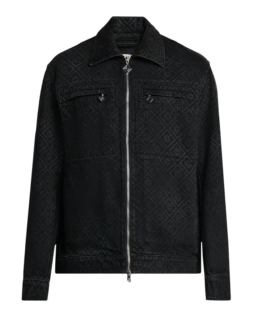 Men's Monogram Full-Zip Denim Jacket