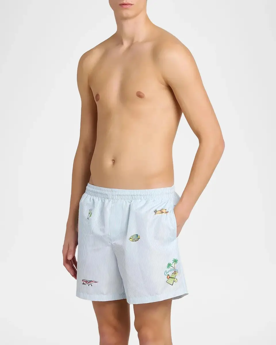 Casablanca Men's Printed Swim Shorts | Thumbnail 4 Casablanca Men's Printed Swim Shorts | Thumbnail 4