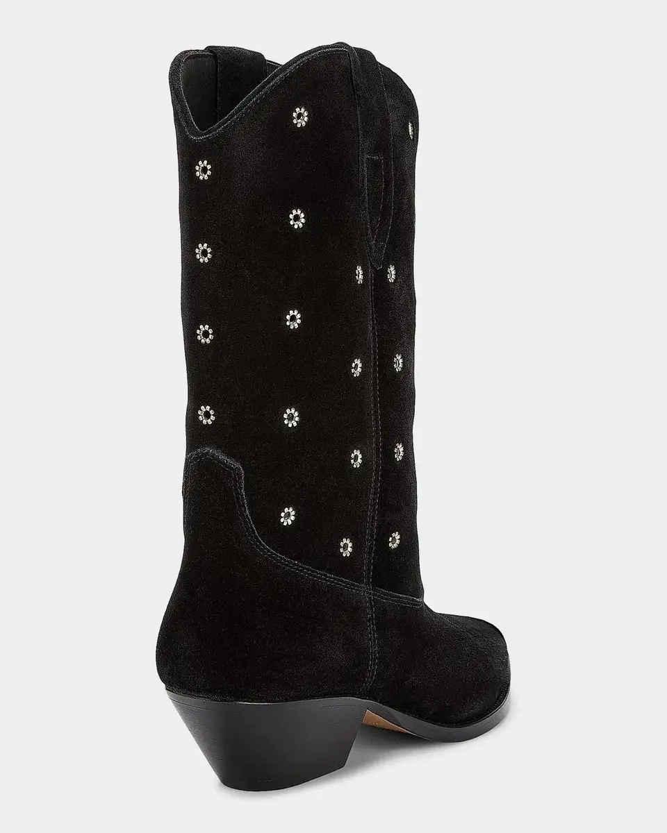Isabel Marant Duerto 40MM Grommet Suede Cowboy Boots | Thumbnail 2