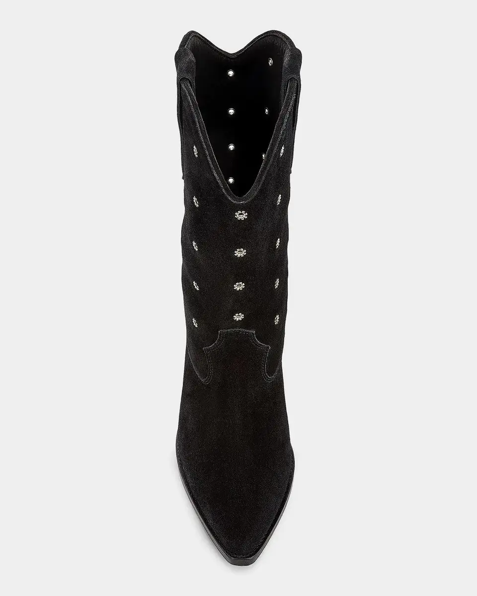 Isabel Marant Duerto 40MM Grommet Suede Cowboy Boots | Thumbnail 4