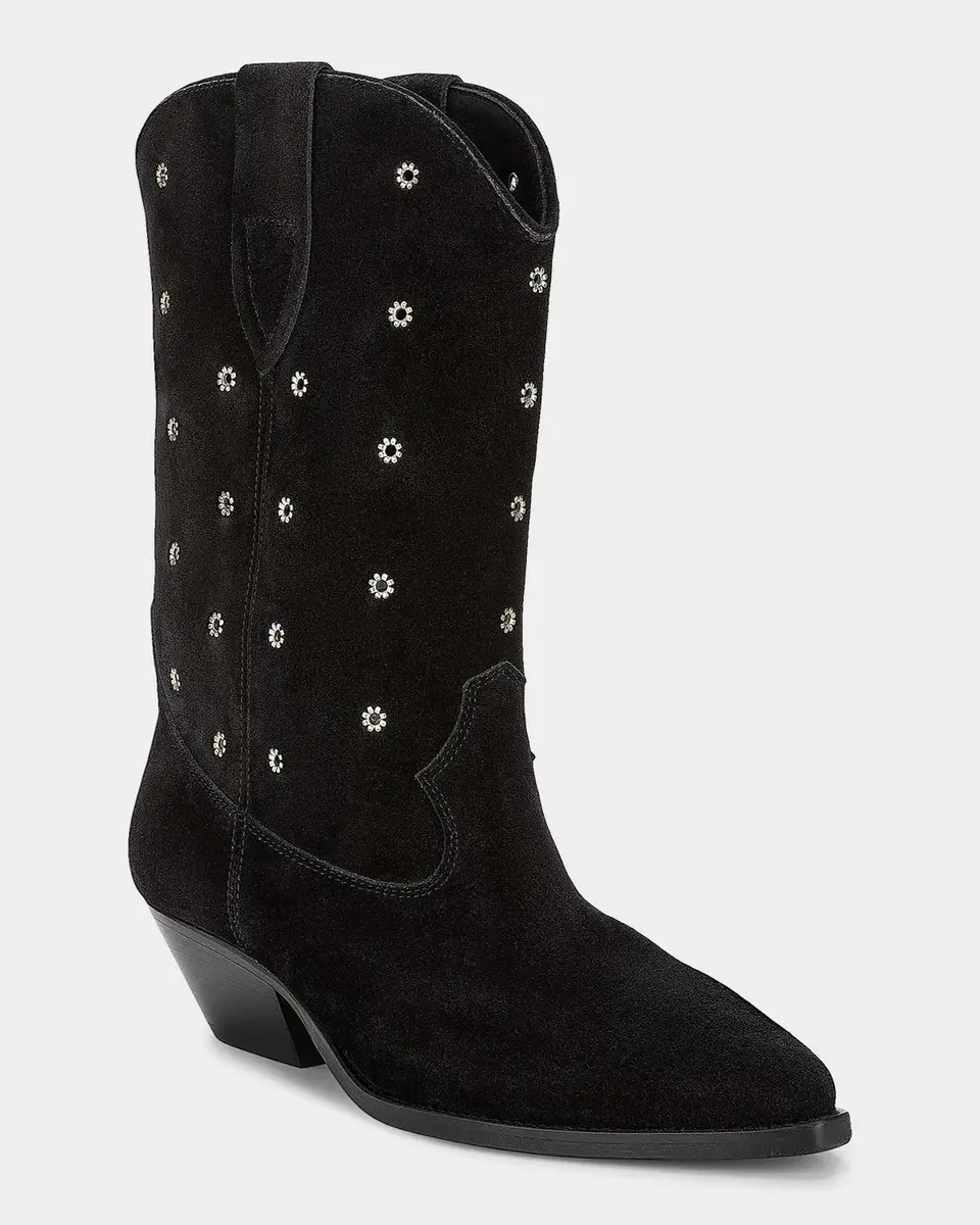 Isabel Marant Duerto 40MM Grommet Suede Cowboy Boots | Thumbnail 5