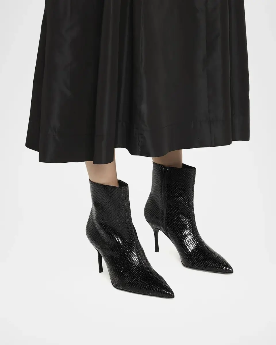 Staud Sebastian Snake-Embossed Leather Ankle Boots | Thumbnail 2 Staud Sebastian Snake-Embossed Leather Ankle Boots | Thumbnail 2